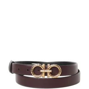 Ferragamo Gancini buckle leather belt