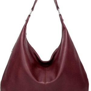 Ashioup Soft PU Leather Zip Tote Bags for Women