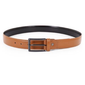 Tan Plain Formal Belt
